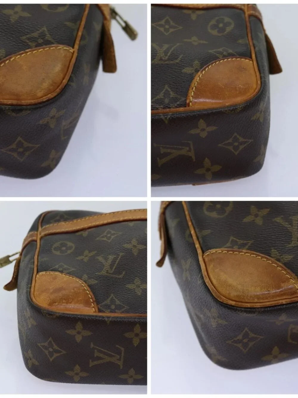 LOUIS VUITTON Monogram Compiegne 28 Clutch Bag M51845 LV Auth